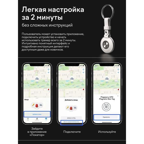 Умный брелок Magssory ATG001w