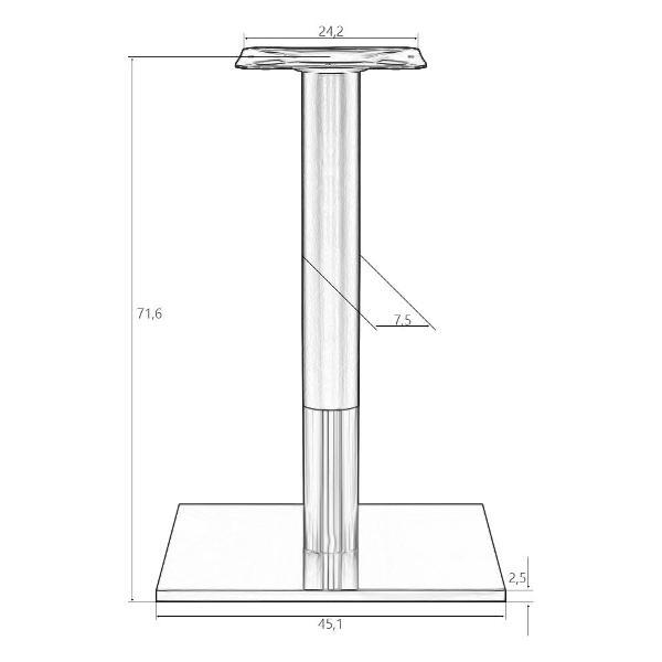 Ножки (опоры) для стола DOBRIN VALENTINO