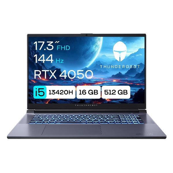 Ноутбук игровой Thunderobot 911 Plus G3 XD/17.3"/Core i5-13420H/16/512ГБ RTX 4050 без ОС серый
