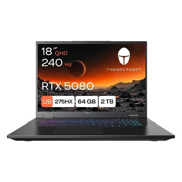 Ноутбук игровой Thunderobot Zero 18 Ultra/18"/Core Ultra 9 275HX/64/2ТБ RTX 5080 Win11 серый металлик