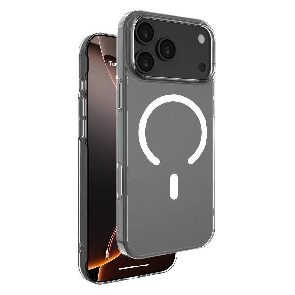 Чехол Deppa Glass MagSafe iPhone 17 Pro прозрачный