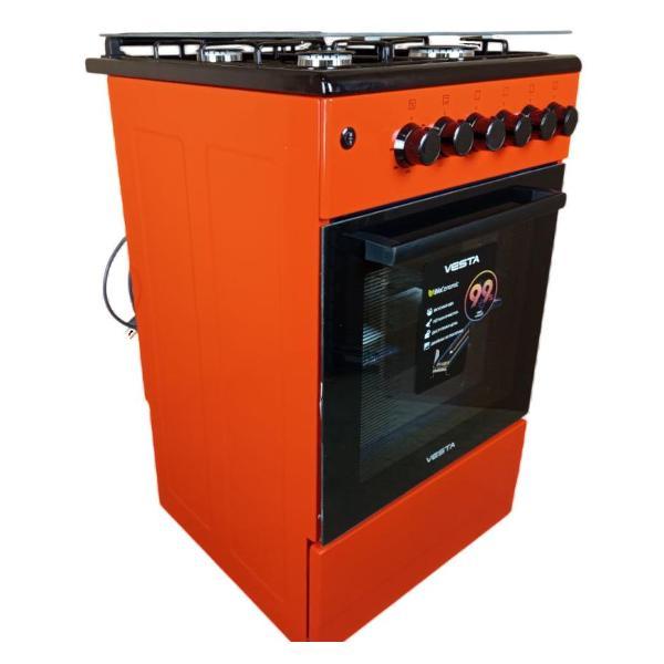 Комбинированная плита Vesta Valencia VGE 50 10-E Красный ГК