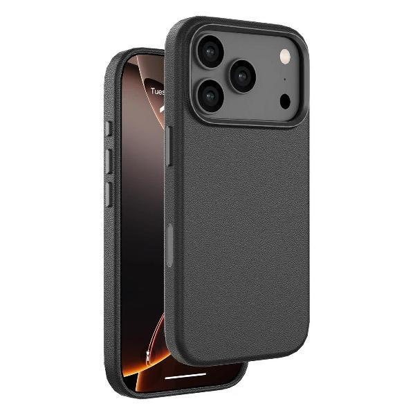 Чехол Deppa Eco Leather MagSafe iPhone 17 Pro, черный, 84296