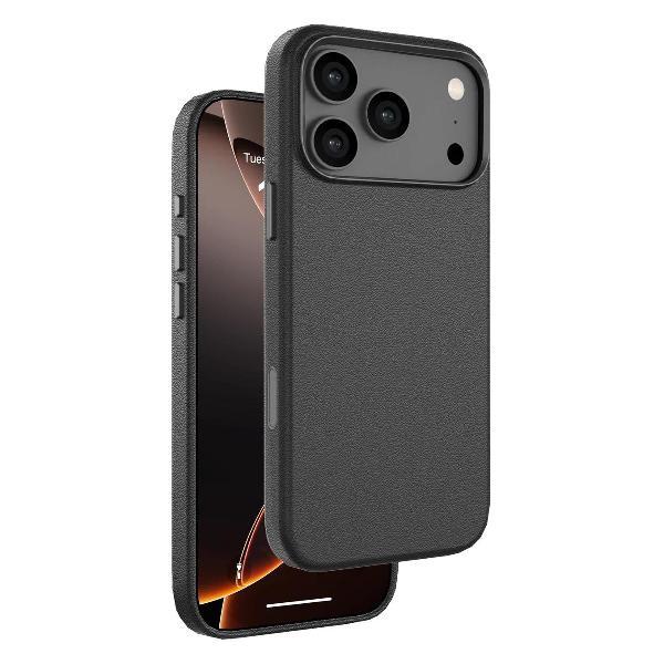 Чехол Deppa Eco Leather MagSafe iPhone 17 Pro Max, черный, 84297