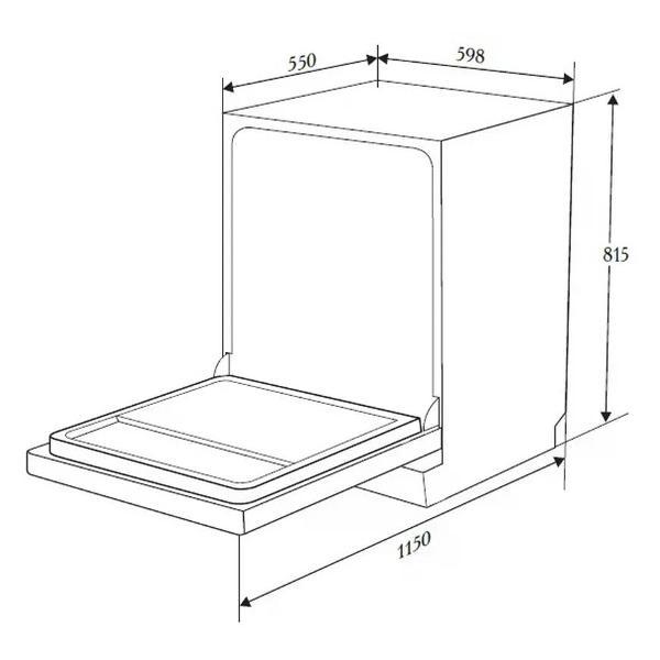 Встраиваемая посудомоечная машина ZUGEL ZDI607