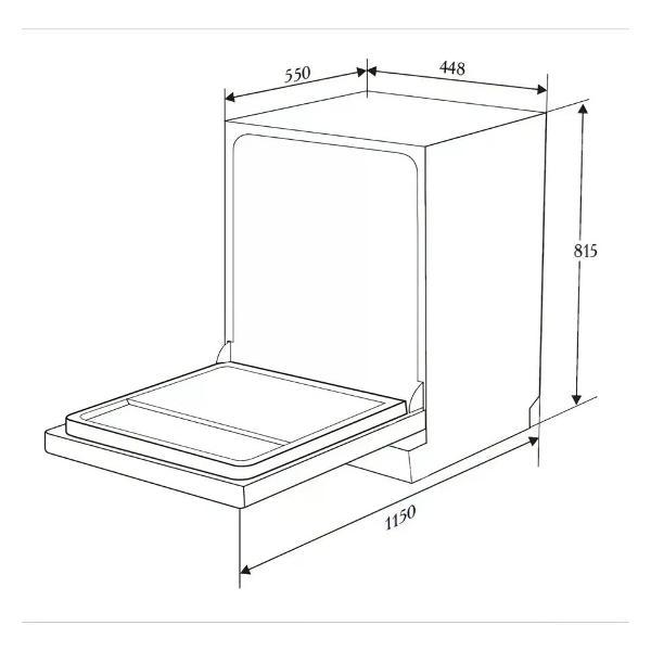 Встраиваемая посудомоечная машина ZUGEL ZDI457