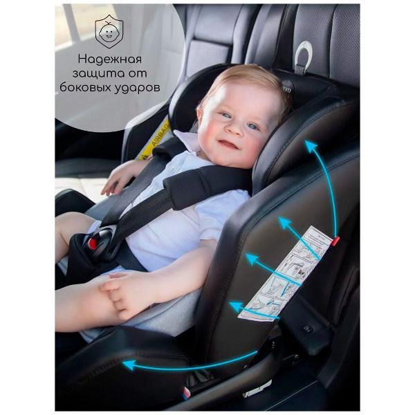 Детское автокресло Amarobaby Favorite ISOFIX 0+/1/2/3 черный/бежевый