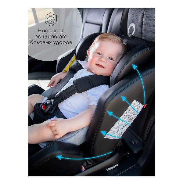 Детское автокресло Amarobaby Favorite ISOFIX группа 0+/1/2/3 (черный/серый)