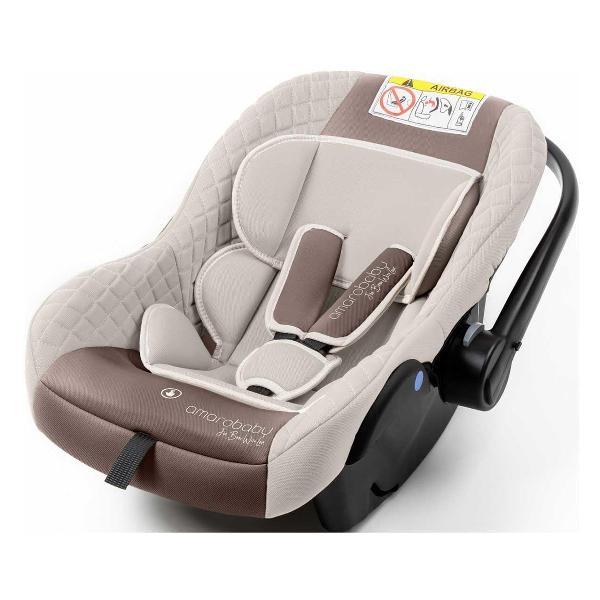Детское автокресло Amarobaby comfort, группа 0+, светло-бежевый
