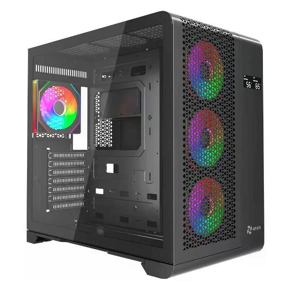Корпус для компьютера 4FAN XZ Gigabit Black wFans