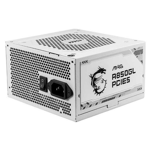 Блок питания MSI MAG A850GL PCIE5 белый золотистый