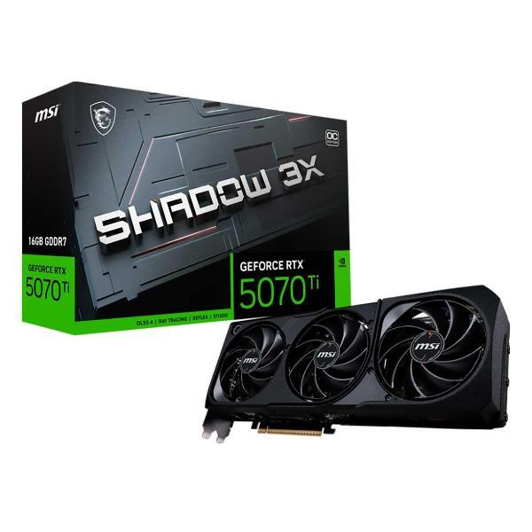 Видеокарта MSI GeForce RTX 5070 Ti 16G SHADOW 3X OC