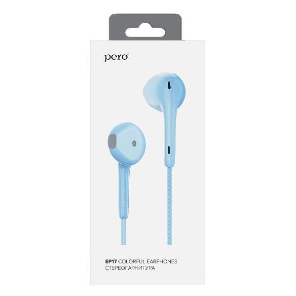 Стереогарнитура Pero EP17 голубая