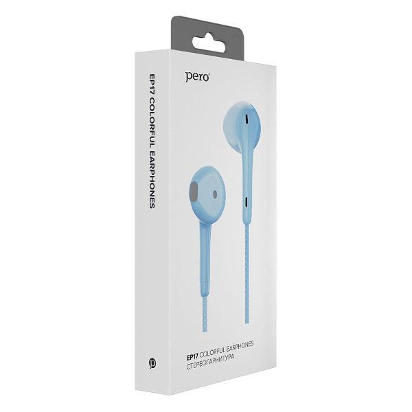 Стереогарнитура Pero EP17 голубая