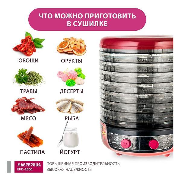Сушка для фруктов Мастерица EFD-2000