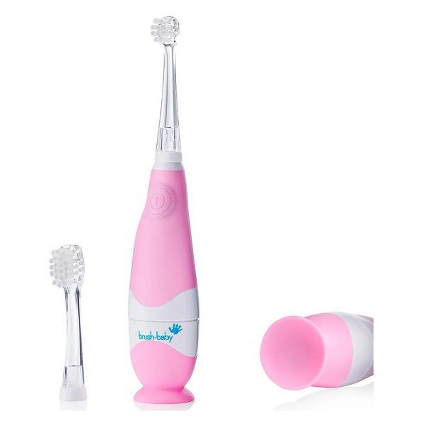 Электрическая зубная щетка Brush-Baby BabySonic розовая