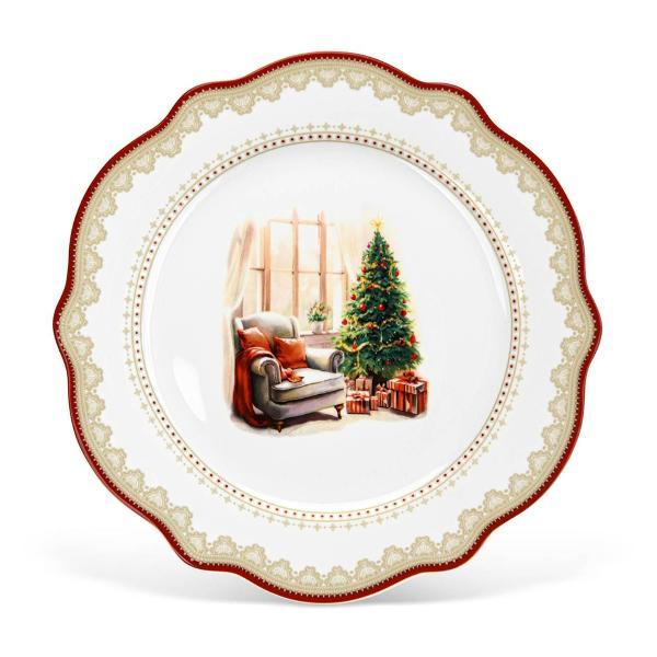 Тарелка FISSMAN 16027 CHRISTMAS EVE 20см (фарфор)