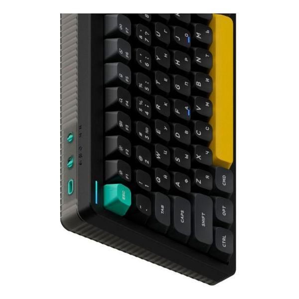 Клавиатура беспроводная Nuphy QMK, Halo75 V2 Obsidian BlacRGB,Silent Red Switch