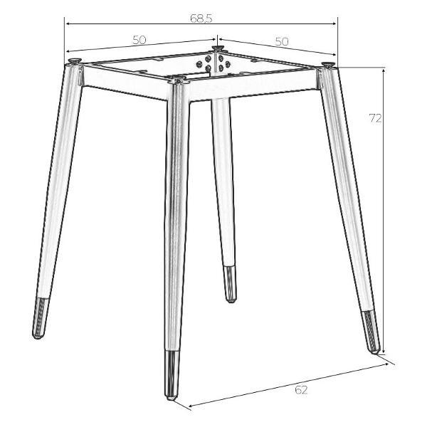 Ножки (опоры) для стола DOBRIN MATT