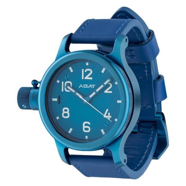 Часы наручные AGAT Эстет 46 синие (Miyota 8215)