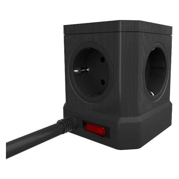 Сетевой фильтр AGNI TP-VE4U5E-C-W-3m черный