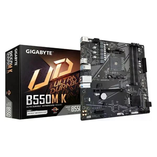 Материнская плата GIGABYTE B550M K (AM4, mATX)