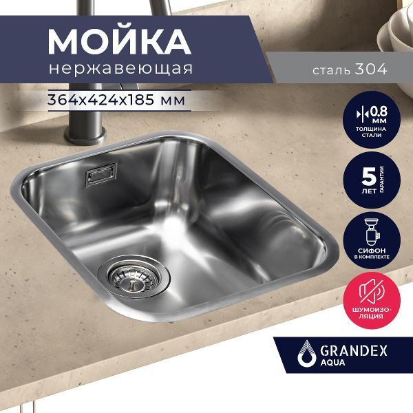 Раковина для кухни GRANDEX AQUA SELECT 36 S L/Gr фото
