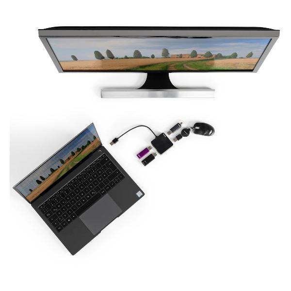 Разветвитель для компьютера Hama 4 порта, 4x USB-A - USB 2.0, 480 Мбит/с, 200121