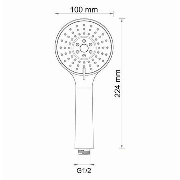 Лейка для душа Wasserkraft A002