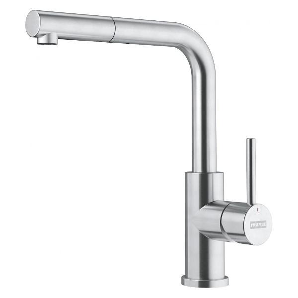 Смеситель Franke Smart Glenda с выдвижным шлангом, нержавеющая ст