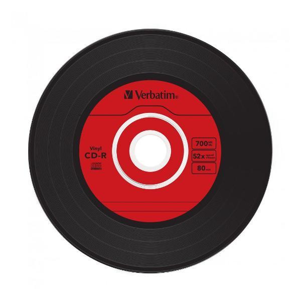 Диск CD-R Verbatim 700 МБ 52X AZO Data Vinyl, 10 шт. тонк короб