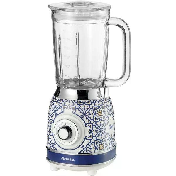 Блендер стационарный Ariete Vintage 0583 белый/синий фото