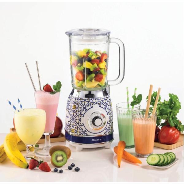Блендер стационарный Ariete Vintage 0583 белый/синий