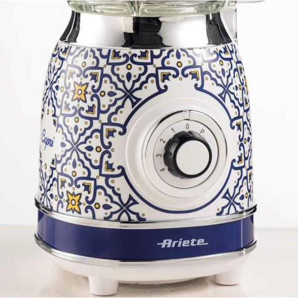 Блендер стационарный Ariete Vintage 0583 белый/синий