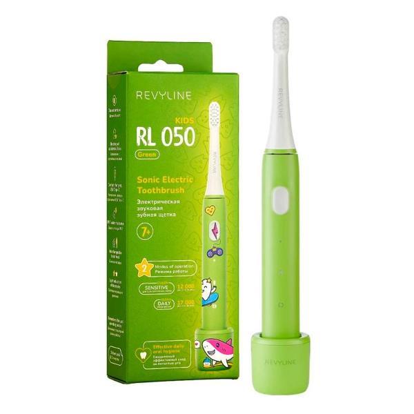 Электрическая зубная щетка детская Revyline RL 050 Kids, зеленая