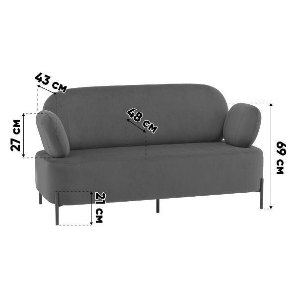 Диван Stool Group Кэнди велюр бежевый