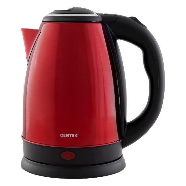 Электрочайник Centek CT-1068 RED (красный) металл