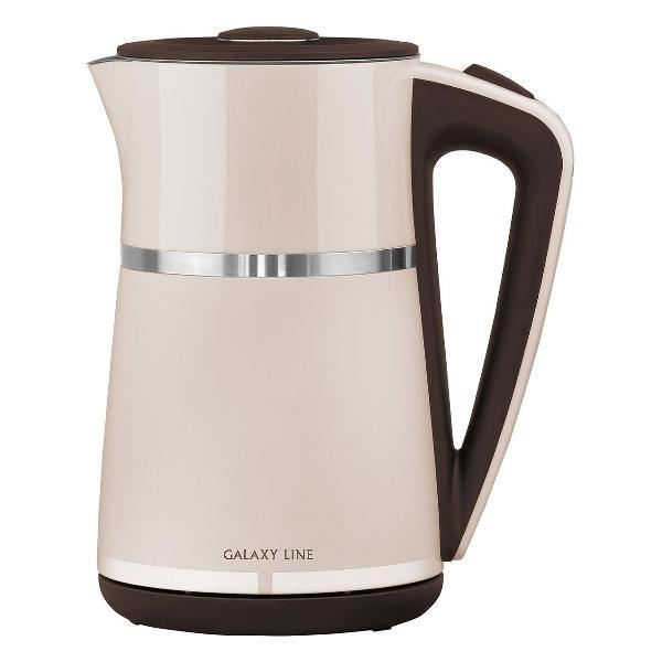 Электрочайник Galaxy LINE GL 0339, бежевый