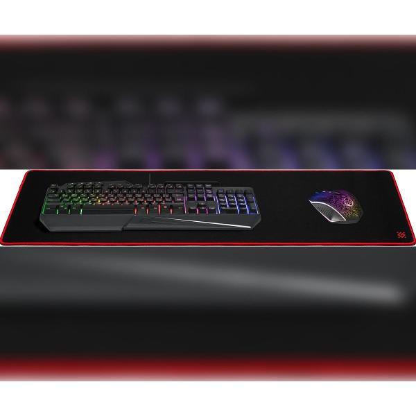 Игровой коврик Defender 800х300 Black Ultra