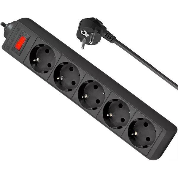 Сетевой фильтр Defender ES 1.8 1,8 м, черный, 5 розеток фото