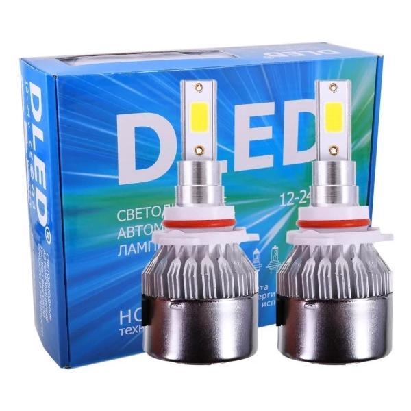 Лампа автомобильная DLED HB3 9005 C6 Original 6500K (2 лампы)
