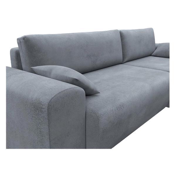 Диван Лига Диванов Лига-099 угол универсальный (полностью велюр TOWER 10 серый)