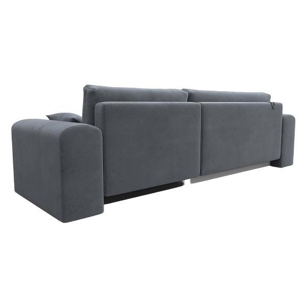 Диван Лига Диванов Лига-099 угол универсальный (полностью велюр TOWER 10 серый)