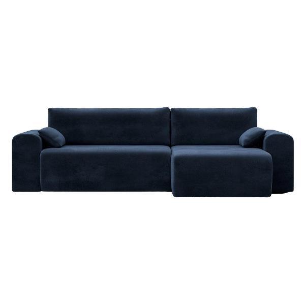 Диван Лига Диванов Лига-099 угол универсальный (полностью велюр TOWER 13 синий)
