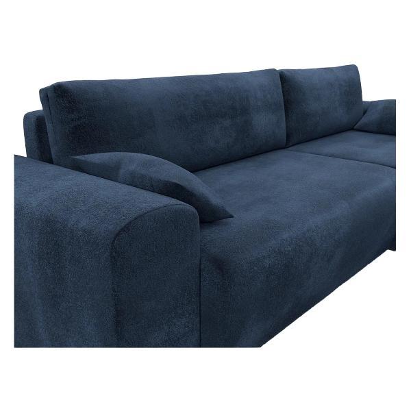 Диван Лига Диванов Лига-099 угол универсальный (полностью велюр TOWER 13 синий)