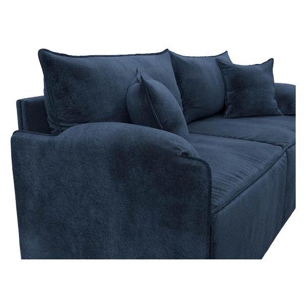 Диван Лига Диванов модульный Лига-106 (полностью велюр TOWER 13 синий)