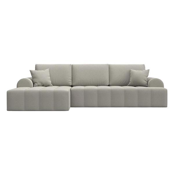 Диван Лига Диванов Лига-080 угол левый (полностью рогожка Амур 02 бежевый)