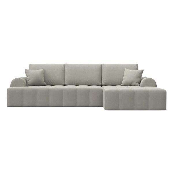 Диван Лига Диванов Лига-080 угол правый (полностью рогожка Амур 02 бежевый)