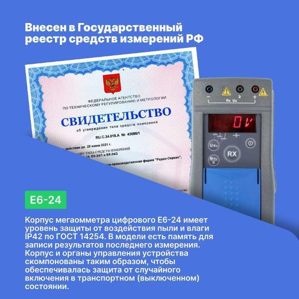 Измеритель сопротивления Радио-Сервис Е6-24