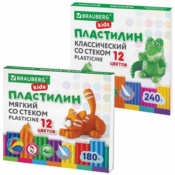 Пластилин Brauberg 880568